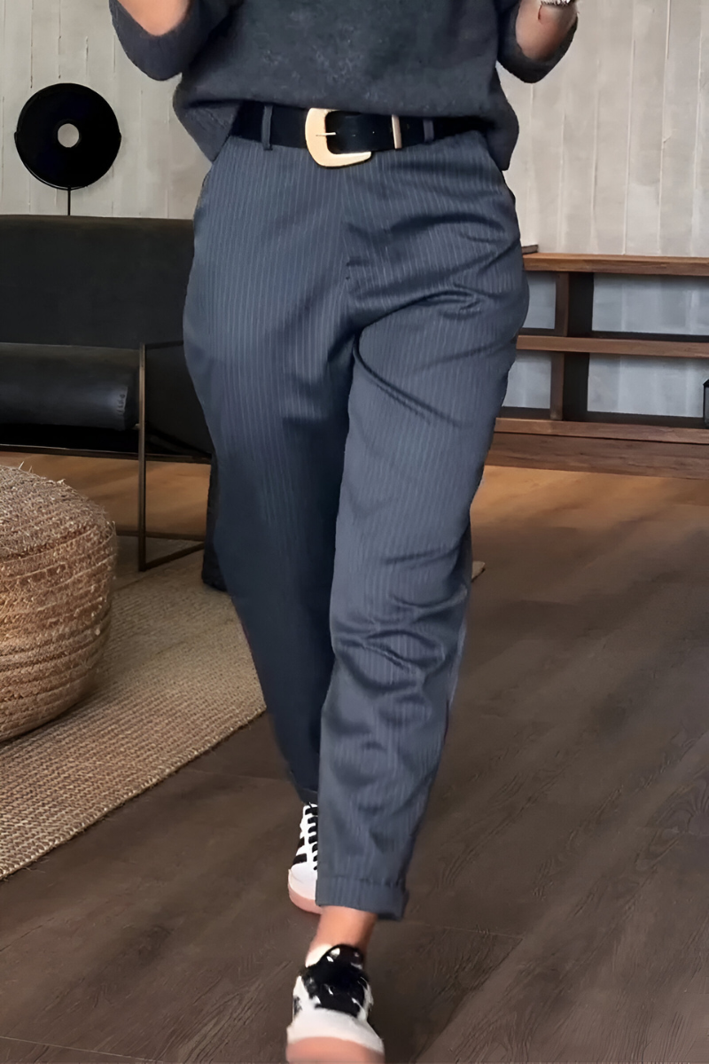 Niva™ | Elegante gestreepte broek