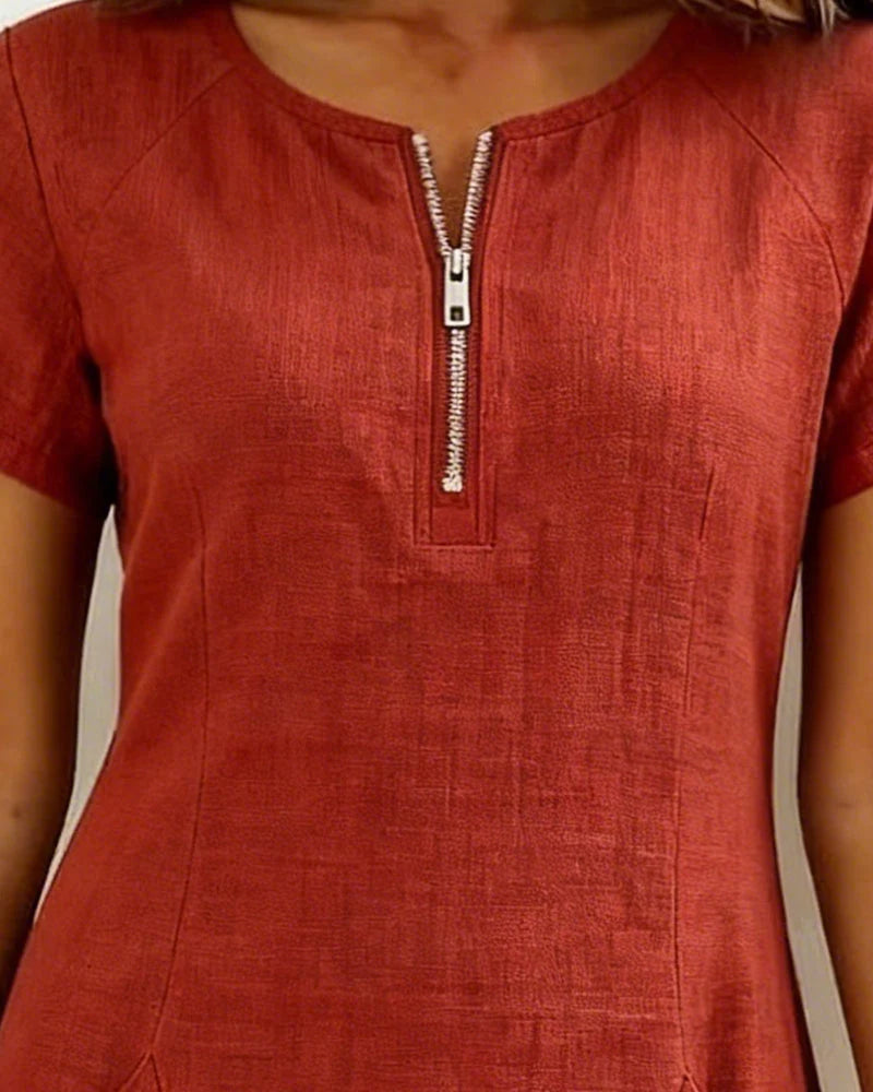 Meya™ | Casual Oversized Top Met Print