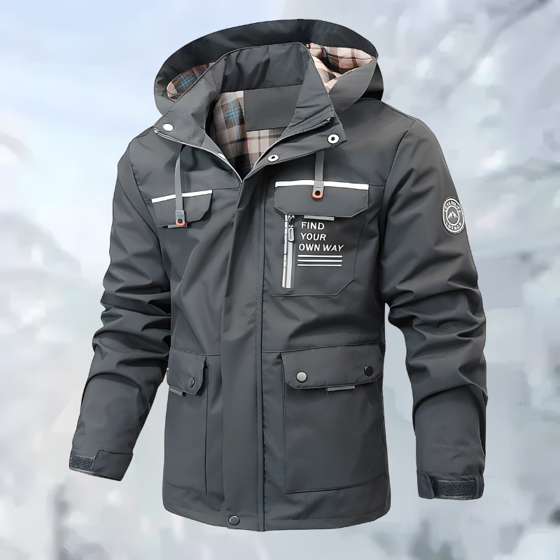 Enzo™ | Stijlvolle outdoor jas met meerdere zakken