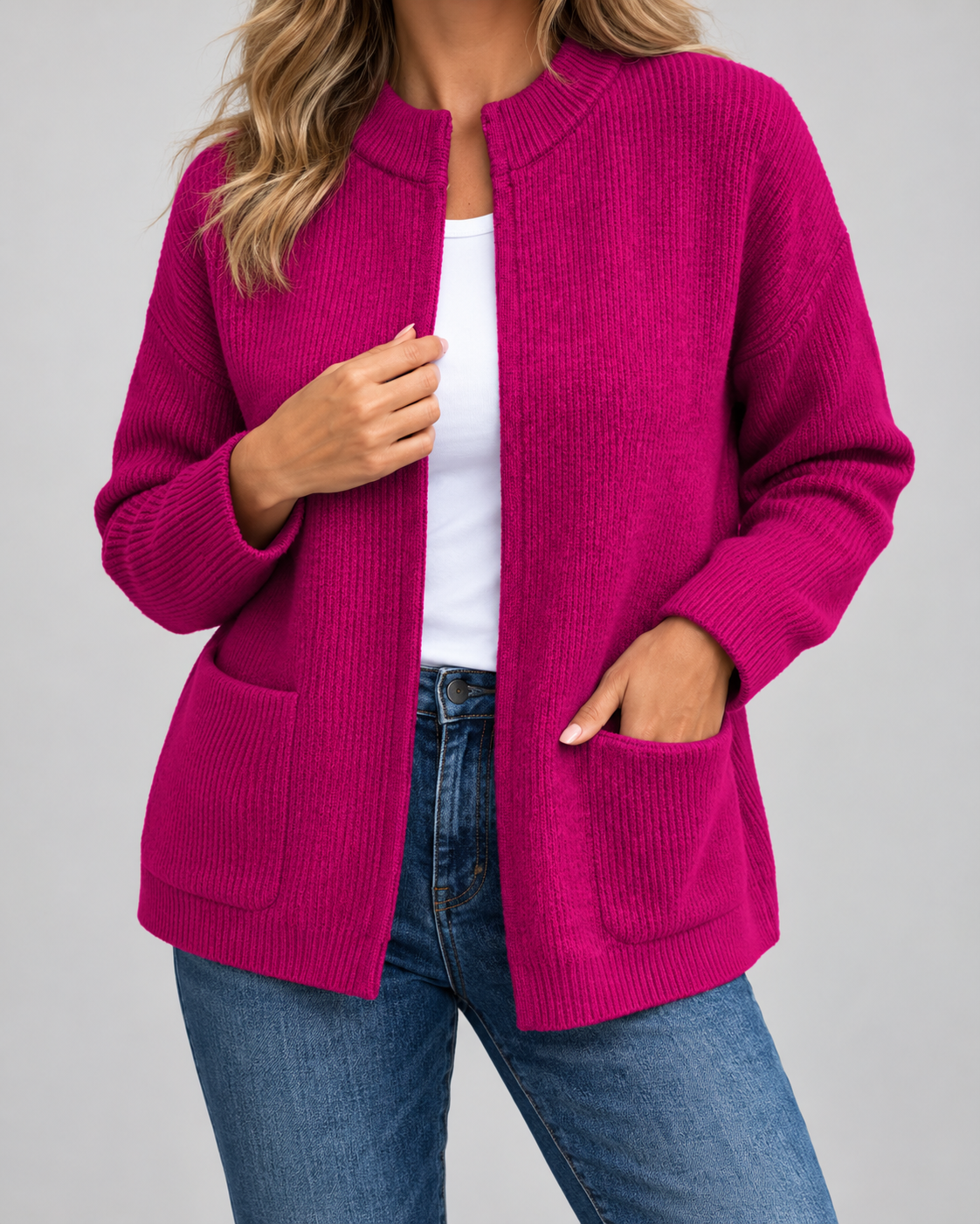 Merel™ | Warm Gebreid Vest met Zakken
