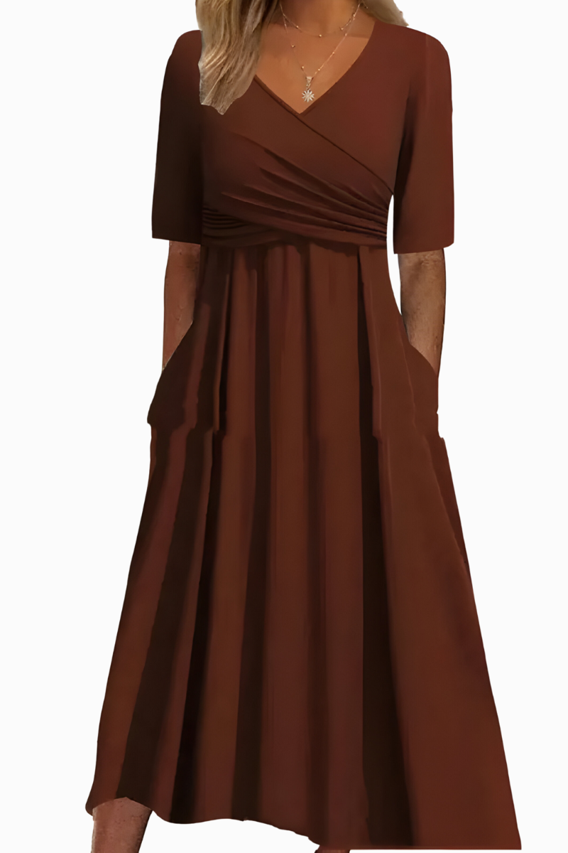 Jani™ | Stijlvolle Zachte Flowy Jurk