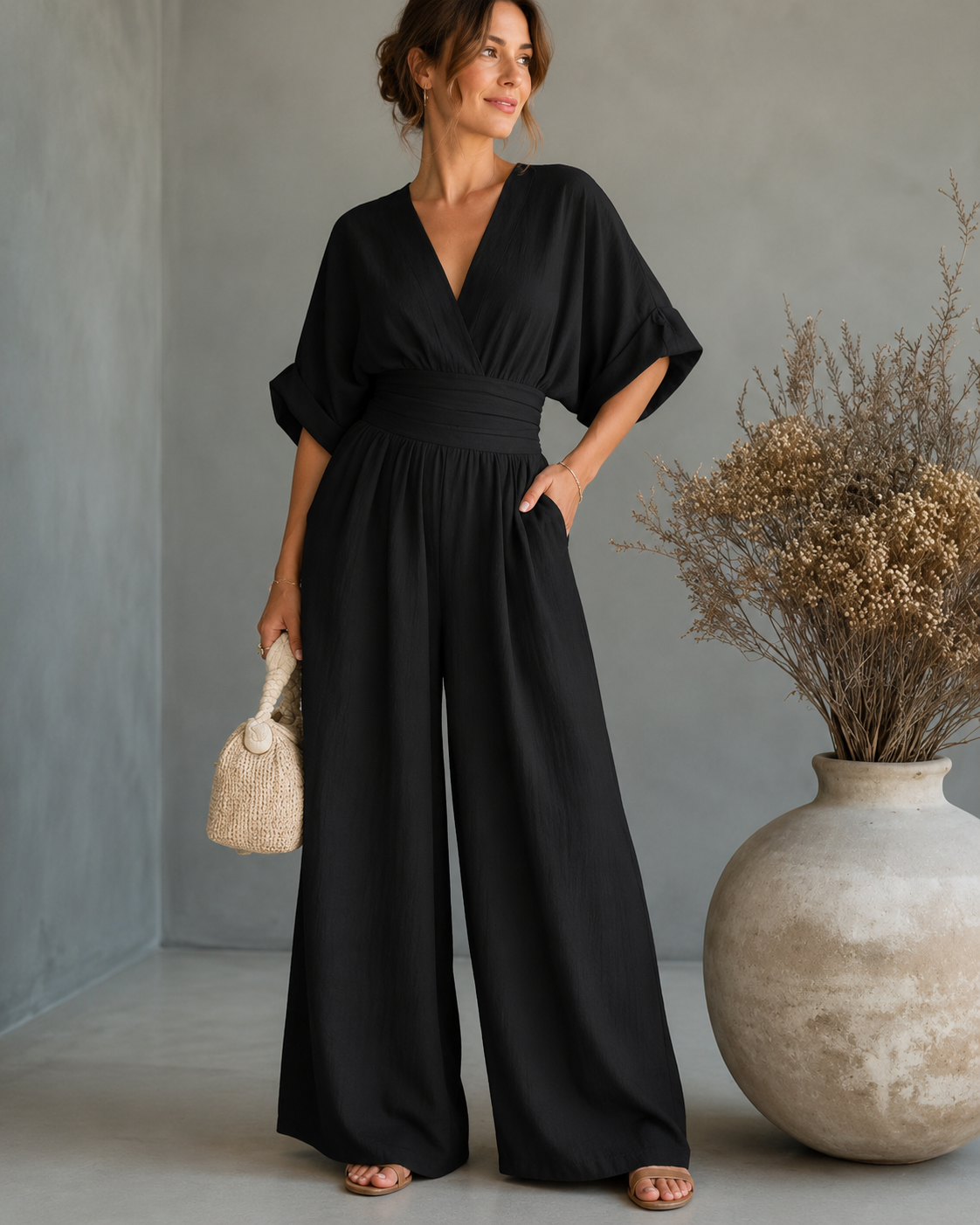 Noémie™ | Elegante Wikkel Jumpsuit