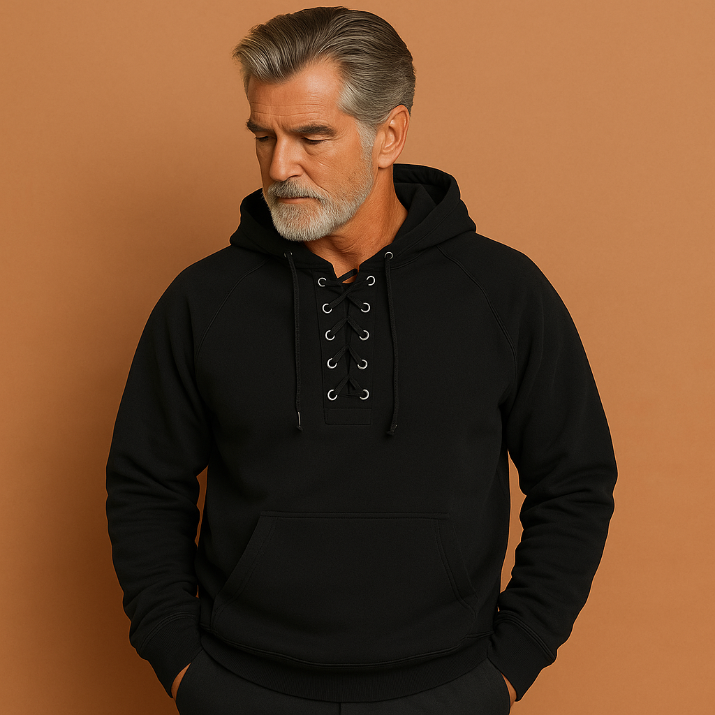 Lorin™ | Hoodie met veterdetail