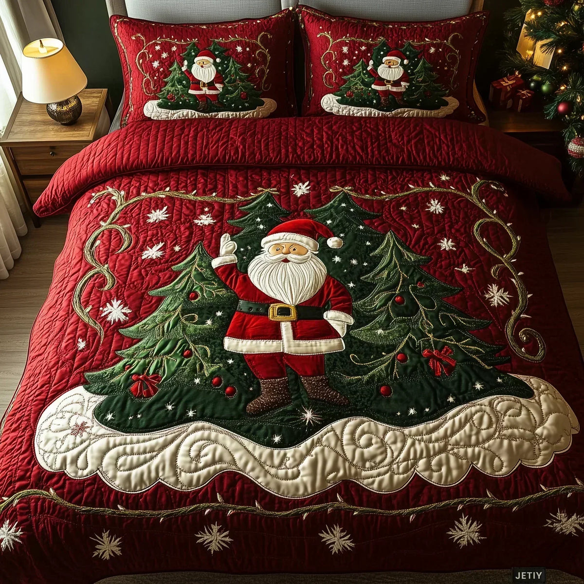 Gekleed Beddegoed 3 Stukken – Atelier van de Kerstman
