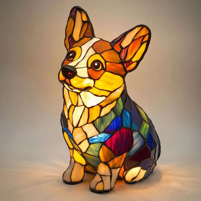 Pitchou – Stralende lamp van de corgi