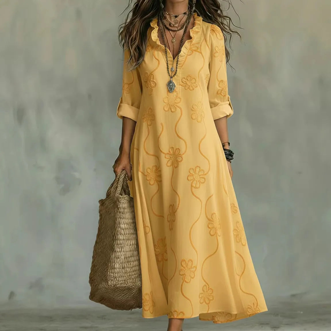 Sienna™ | Buikcamouflerende Bloemen Zomerjurk