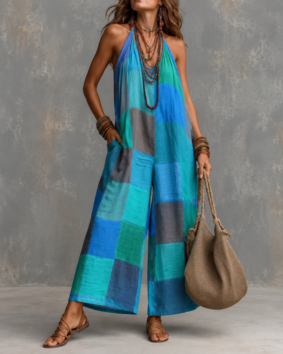 Elora™ | Bohemian Patchwork Jumpsuit