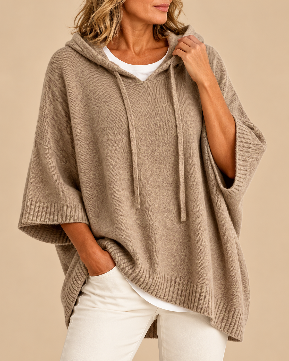 Elin™ | Zachte Hooded Poncho