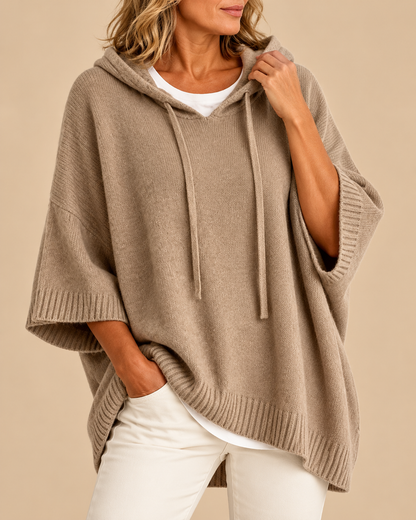 Elin™ | Zachte Hooded Poncho