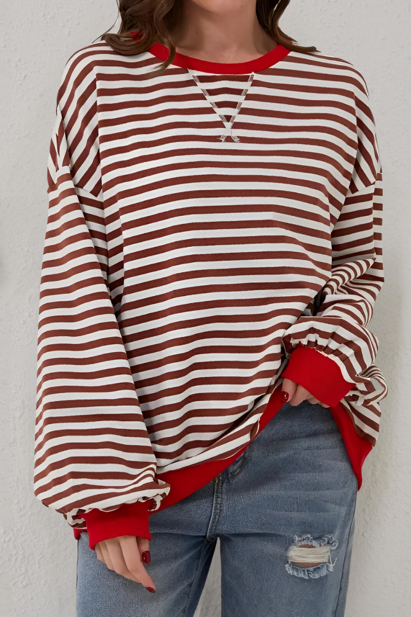 Mae™ | Gestreepte sweatshirt