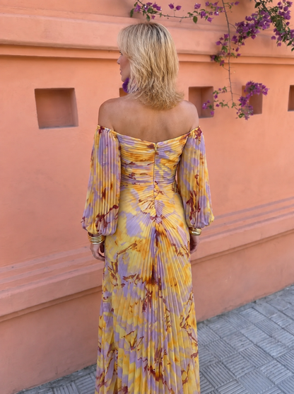 Lora™ | Gebloemde Buikcamouflerende Maxi Jurk