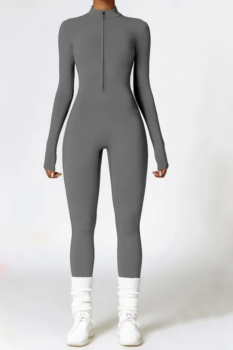 Selara™ | Thermische fleece jumpsuit met rits