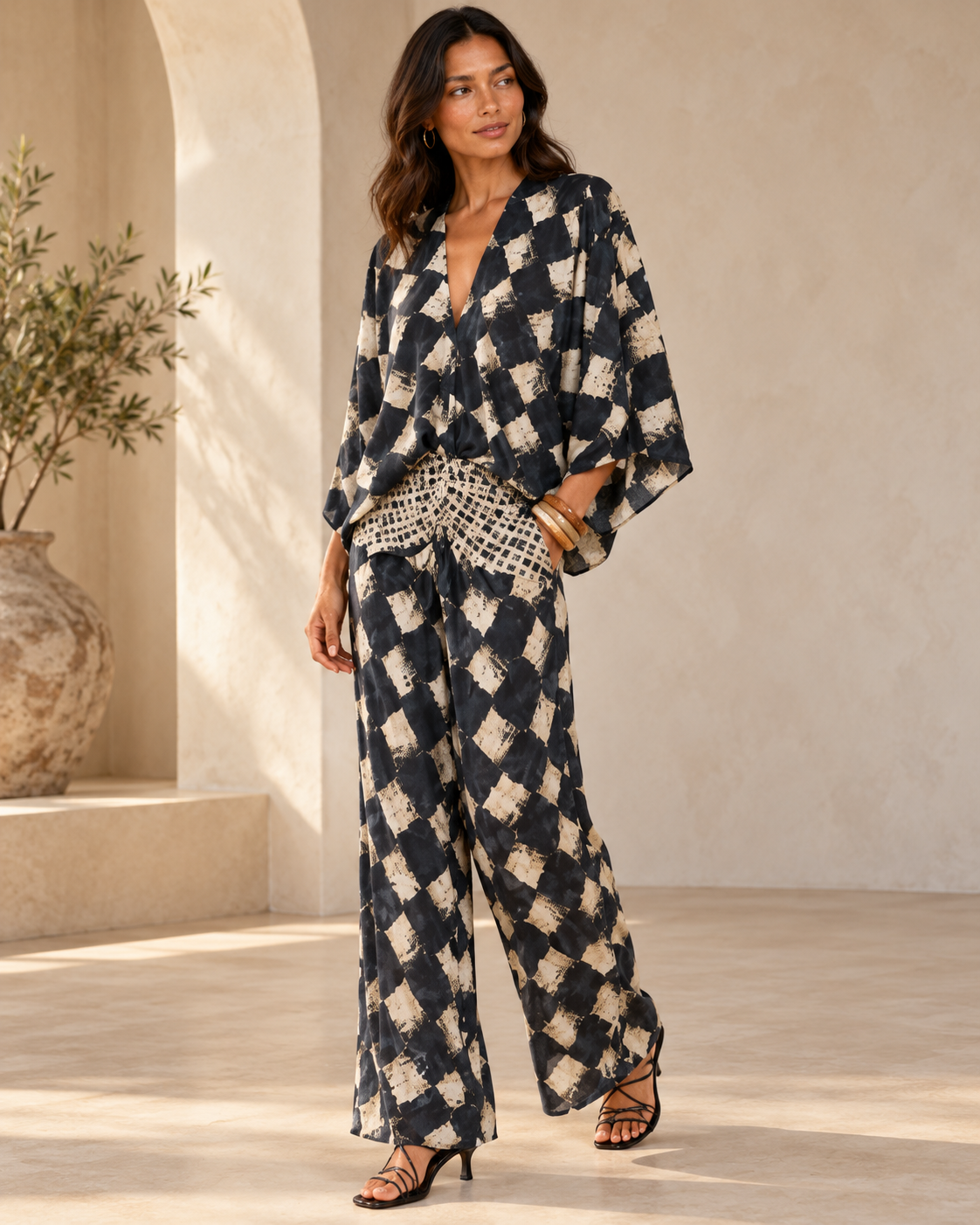 Renske™ | Elegante Set Met Print