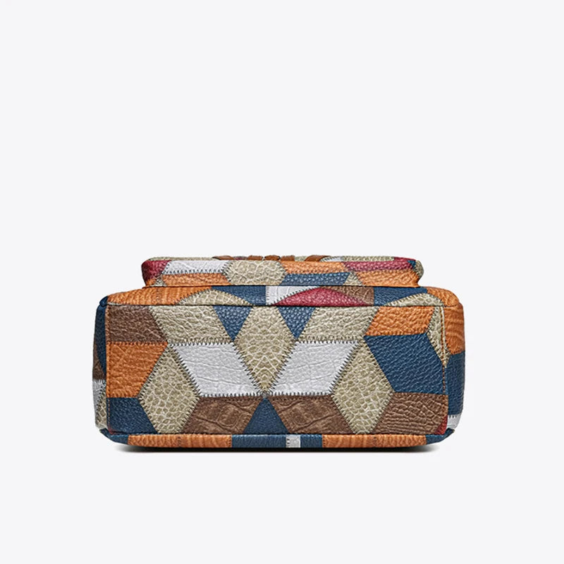 Hazel™ | Kleurrijke Patchwork Schoudertas 12