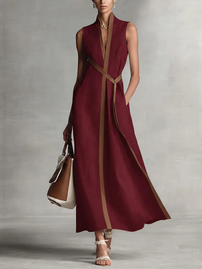 Olea™ | Elegante Minimalistische Maxi Jurk
