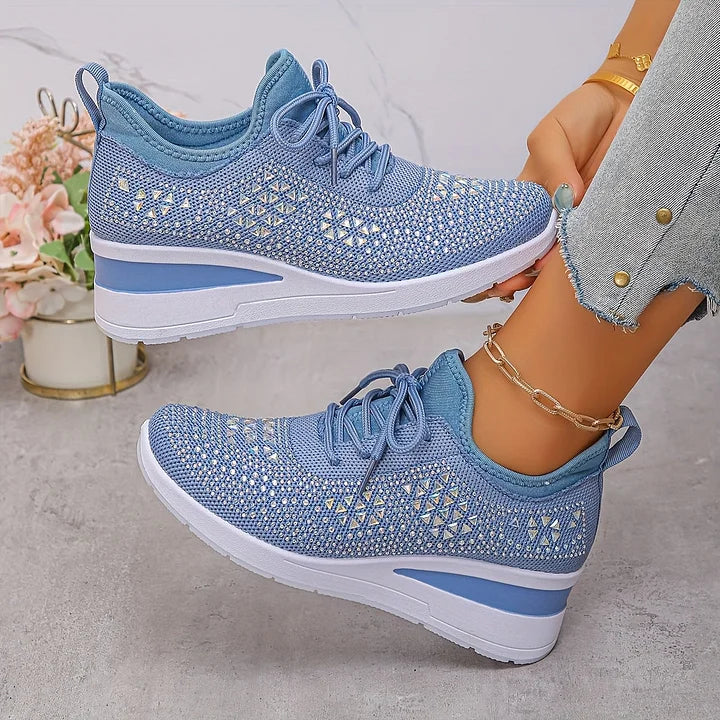 Judith™ | Orthopedische Sleehak Sneakers met Strass 23