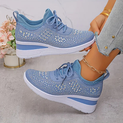 Judith™ | Orthopedische Sleehak Sneakers met Strass 23