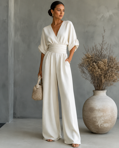Noémie™ | Elegante Wikkel Jumpsuit