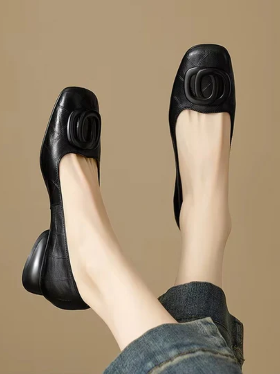 Norelle™ | Comfortabele Orthopedische Ballerina's met Vierkante Neus 2