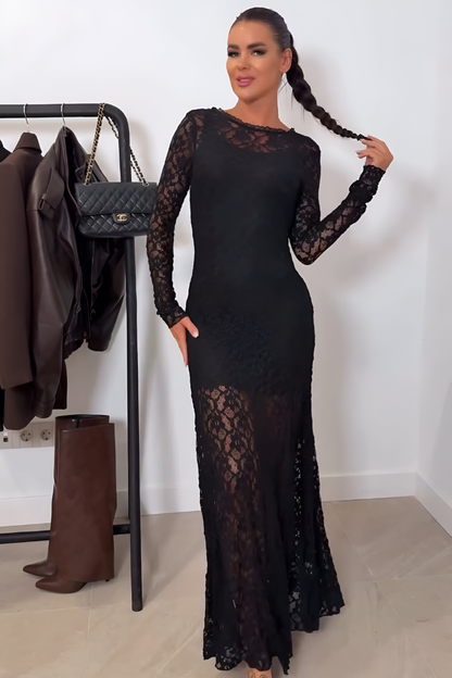 Rona™ | Elegante Kant Maxijurk