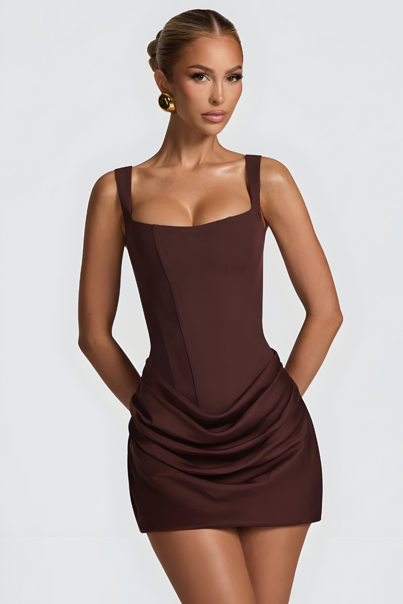 Ziva™ | Elegante Gedrapeerde Avondjurk
