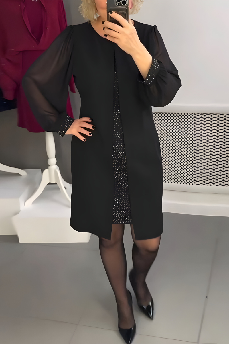 Mara™ | Jurk met Sheer Mouwen