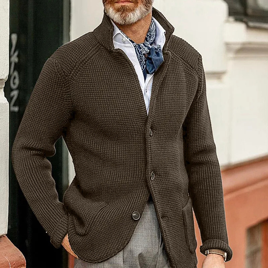Kian™ | Elegante Geribde Gebreide Cardigan