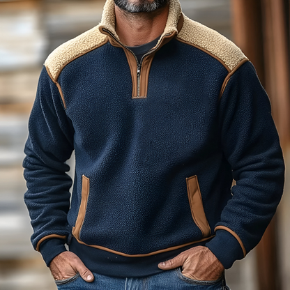 Vincent™ | Winterwarme fleece pullover met halve rits