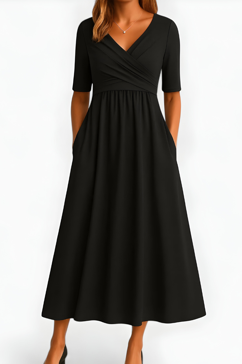 Jani™ | Stijlvolle Zachte Flowy Jurk