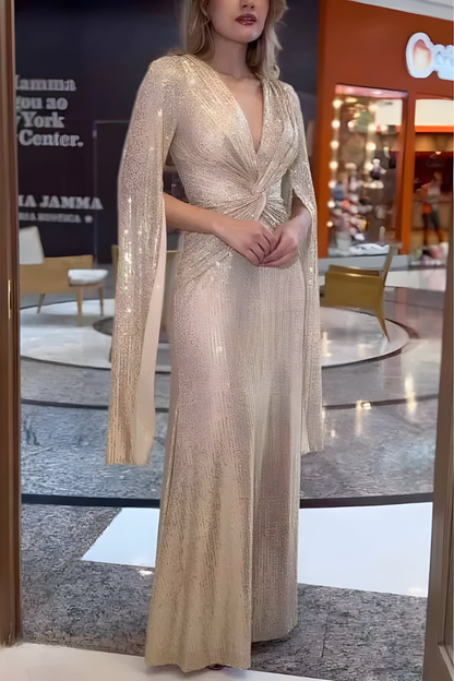 Mira™ | Stijlvolle Shimmer Maxijurk