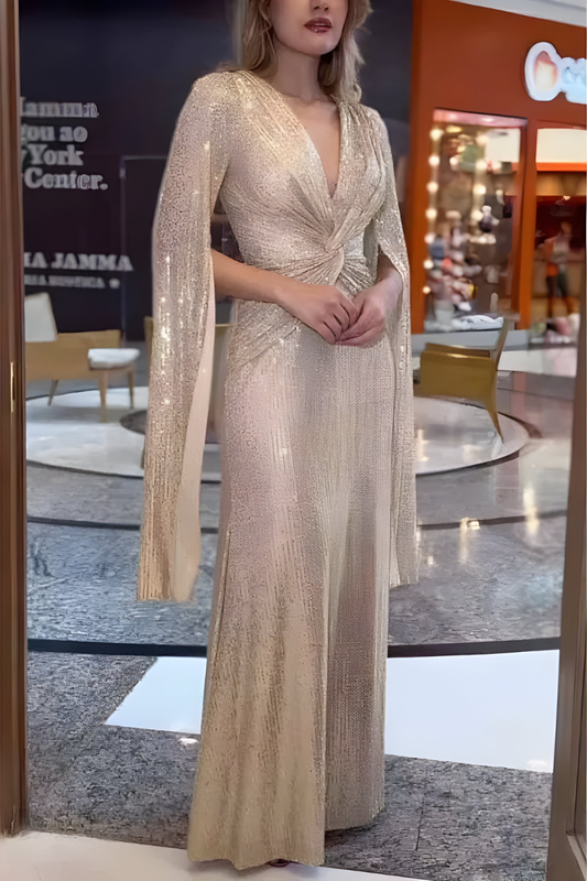 Mira™ | Stijlvolle Shimmer Maxijurk