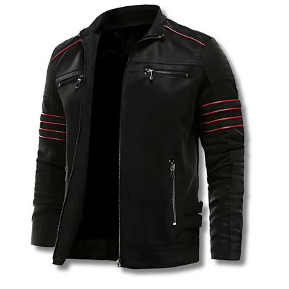 Vig™ | Warme leren bikerjas