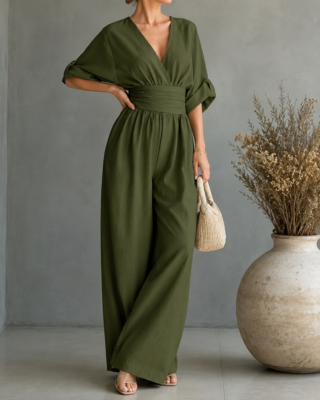 Noémie™ | Elegante Wikkel Jumpsuit