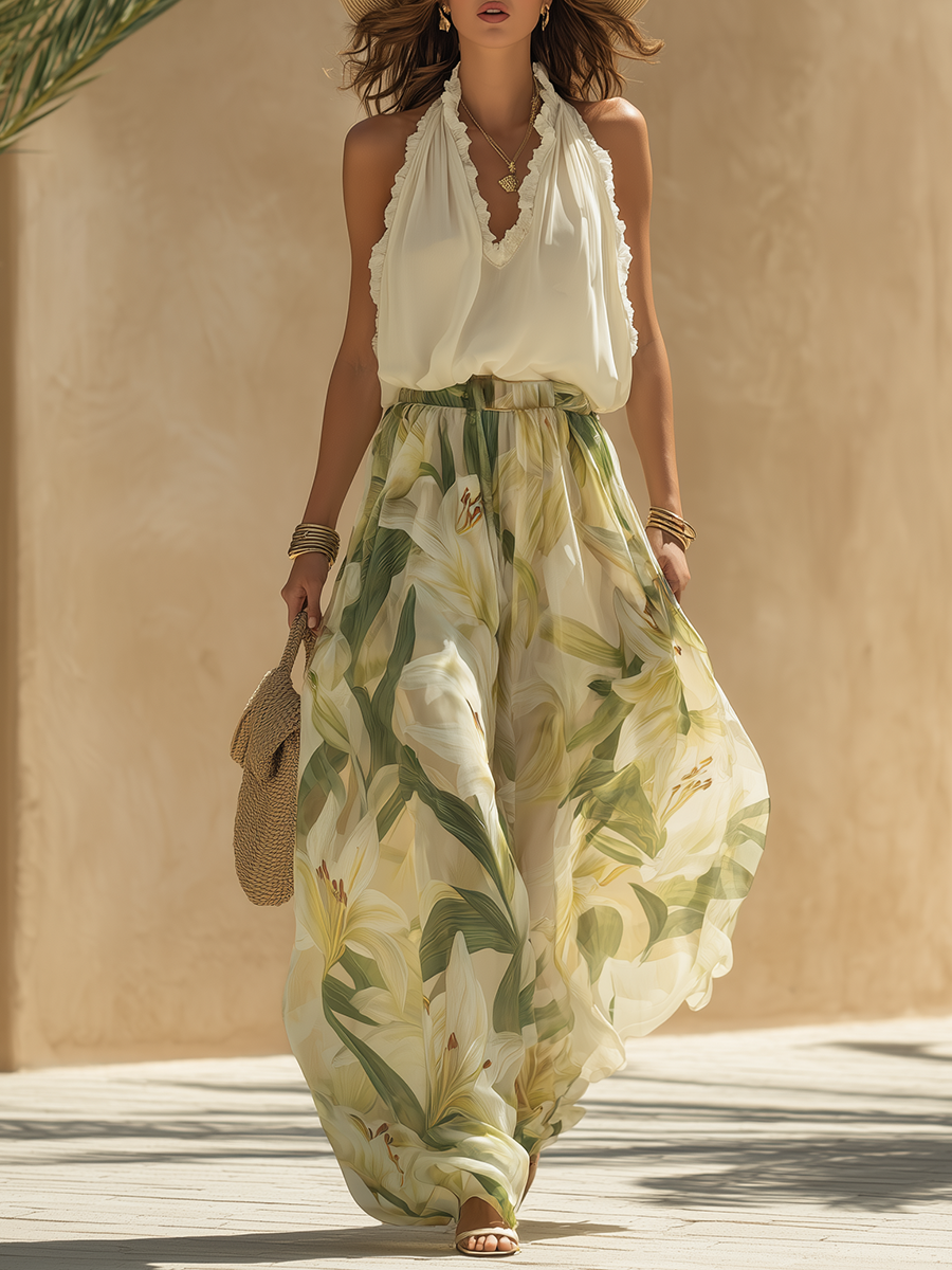 Sena™ | Stijlvolle Bloemen Maxi Set
