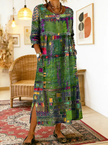 Nessa™ | Stijlvolle Print Jurk
