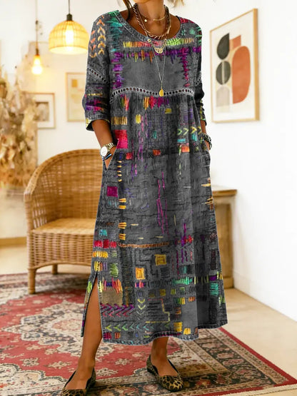 Nessa™ | Stijlvolle Print Jurk