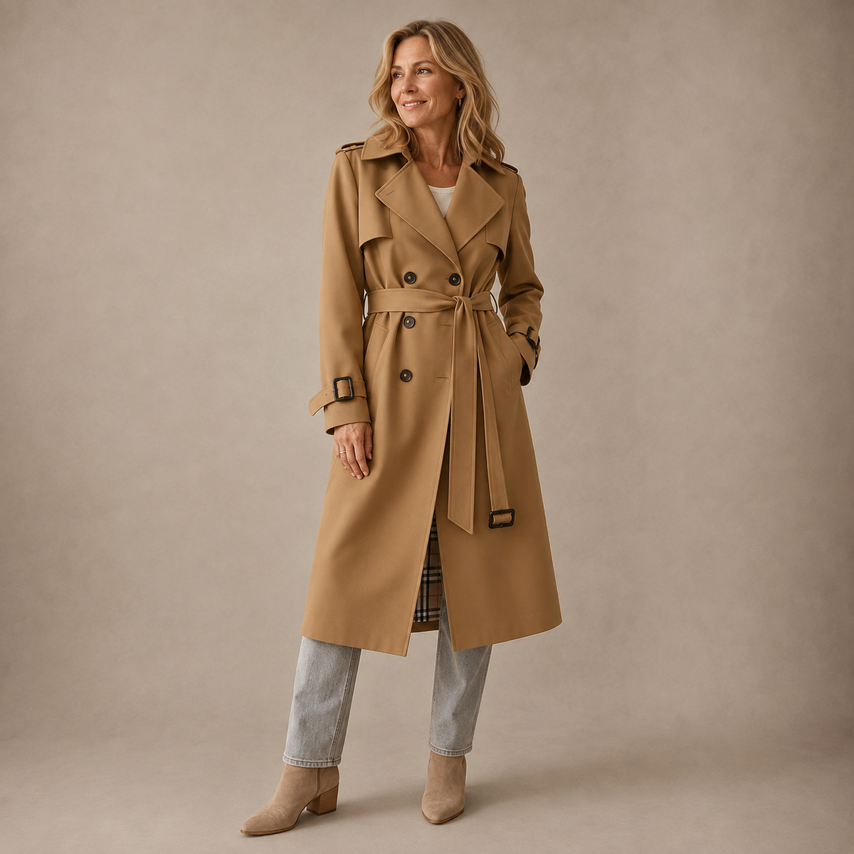 Elva™ | Tijdloze Klassieke Trenchcoat