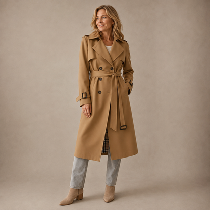 Elva™ | Tijdloze Klassieke Trenchcoat
