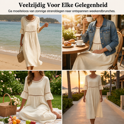 Amara™ | Elegante Buikcamouflerende Midi Jurk