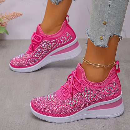 Judith™ | Orthopedische Sleehak Sneakers met Strass 20