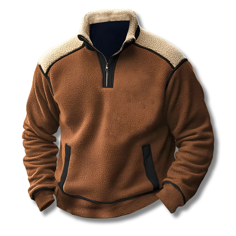 Vincent™ | Winterwarme fleece pullover met halve rits 3