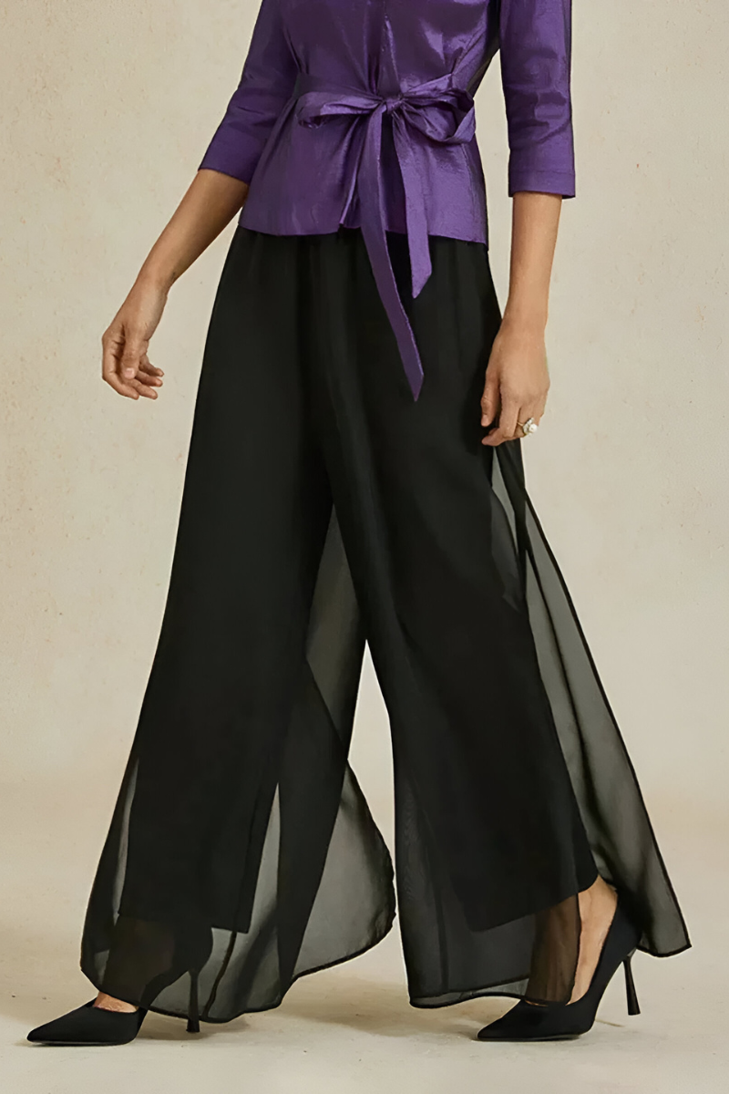 Keva™ | Elegante Soepelvallende Wijde Broek