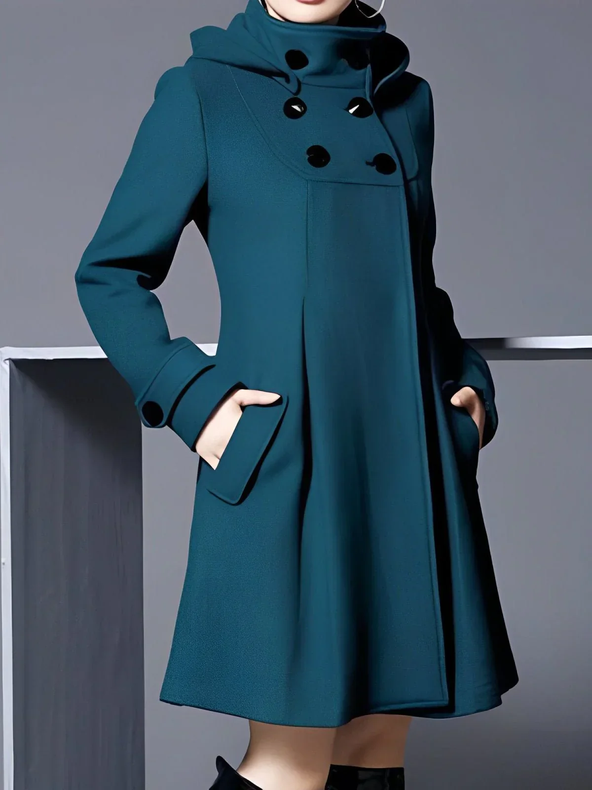 Solveig™ | Elegante damesjas met capuchon 2