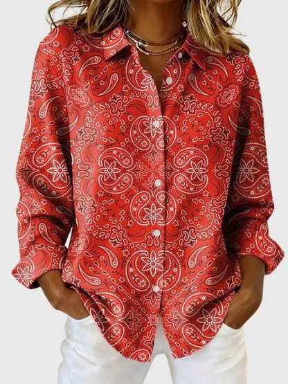 Florence™ | Elegante Blouse met Paisleyprint 3
