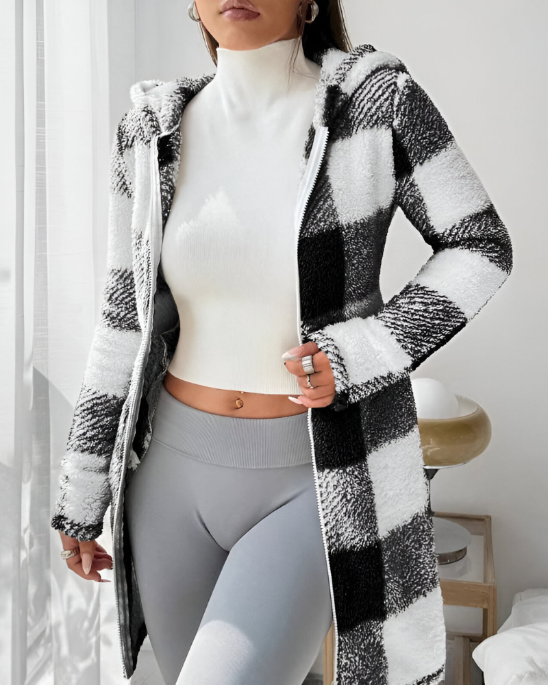 Zari™ | Moderne Warme Jas met Capuchon