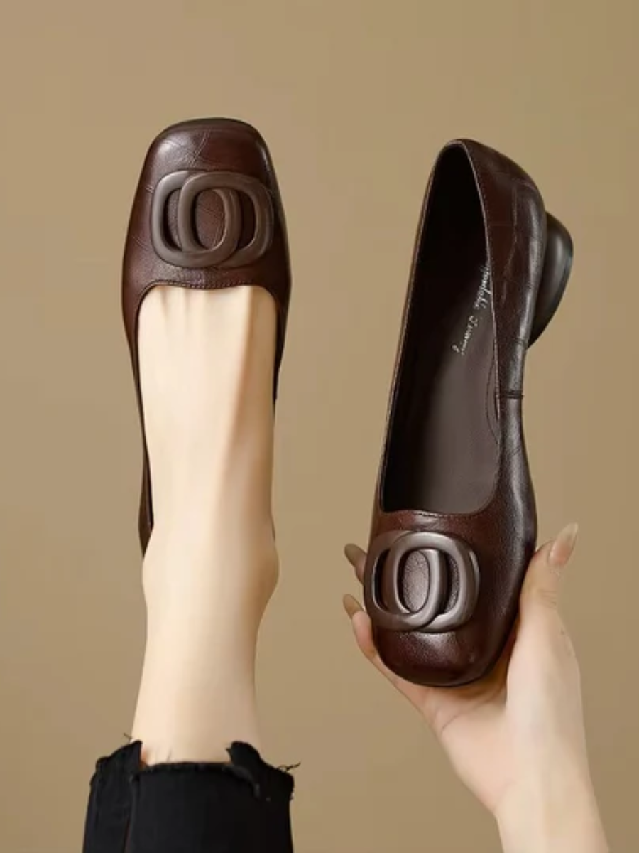 Norelle™ | Comfortabele Orthopedische Ballerina's met Vierkante Neus 3