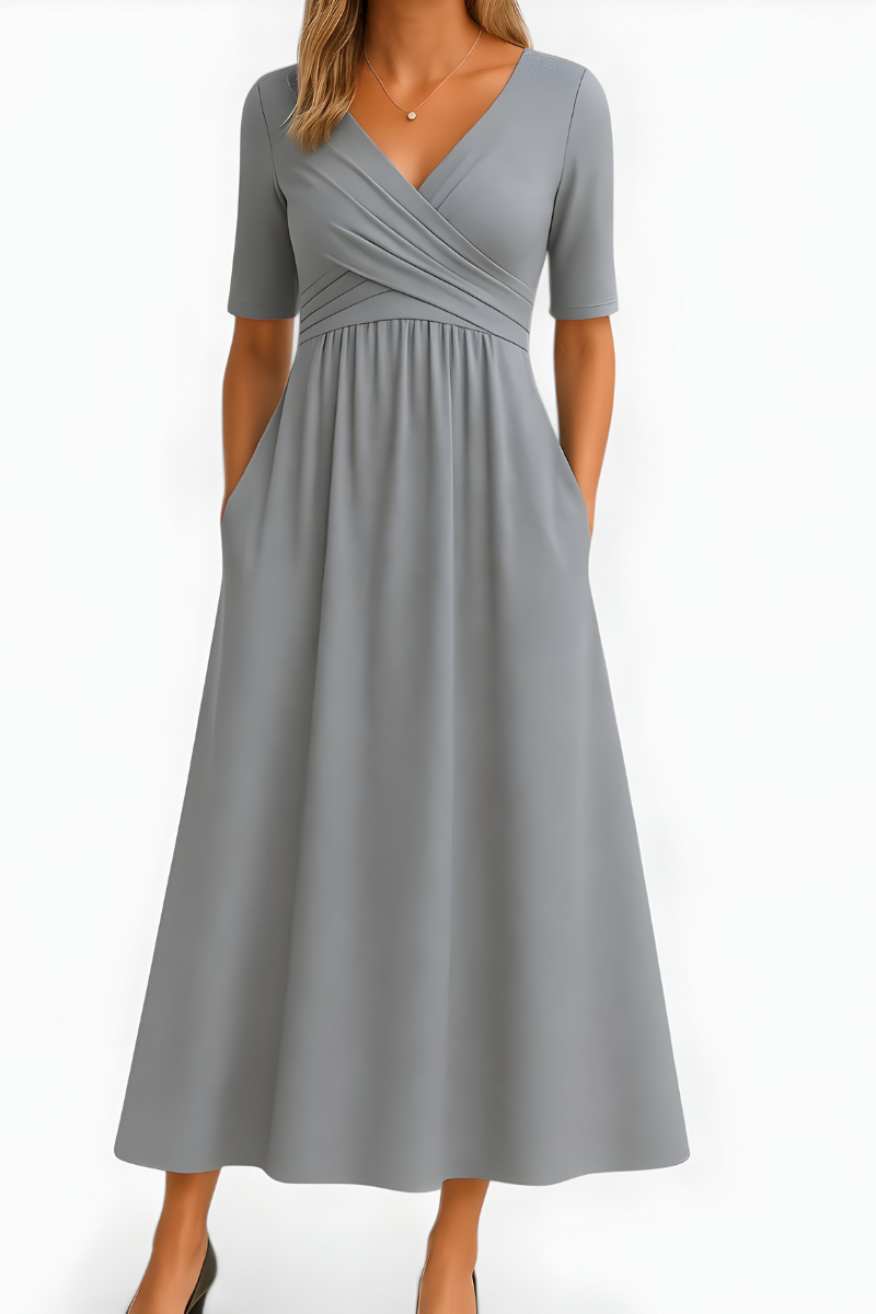 Jani™ | Stijlvolle Zachte Flowy Jurk