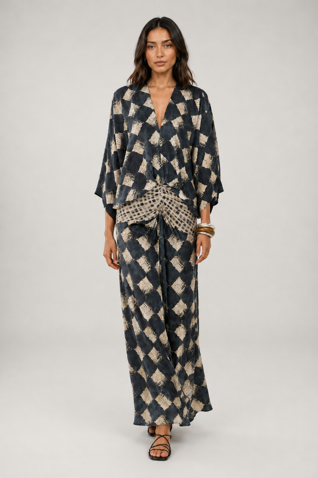 Jannie™ | Elegante Buikcamouflerende Mozaïekjurk