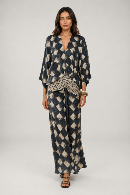 Jannie™ | Elegante Buikcamouflerende Mozaïekjurk