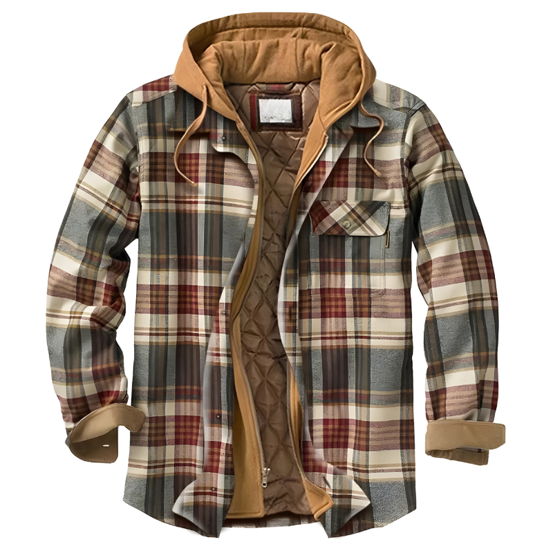 Bram™ | Comfortabele patchwork jas met capuchon